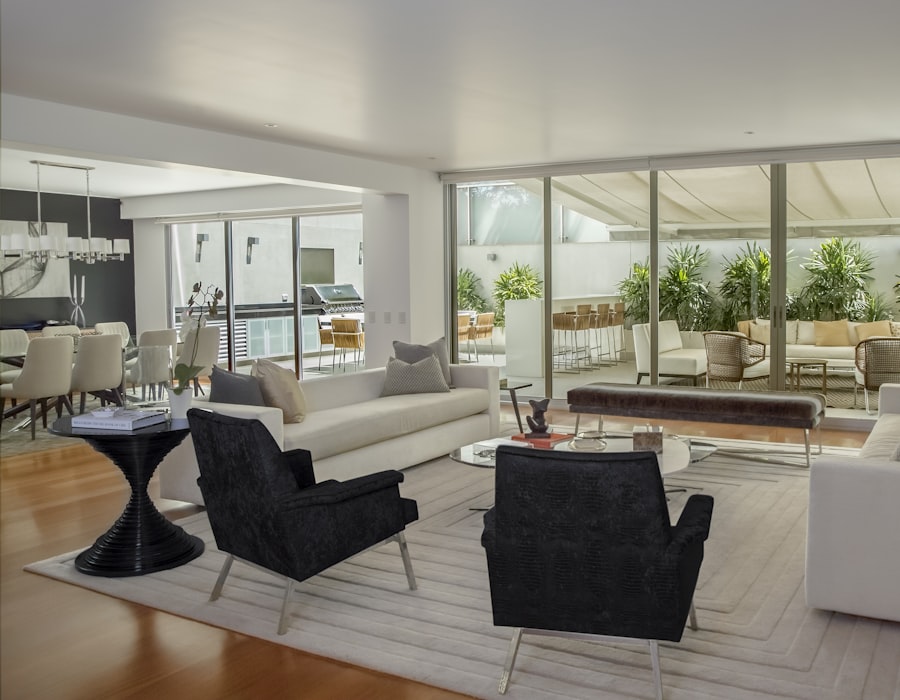 Terraza acristalada de la vivienda en El Palmar