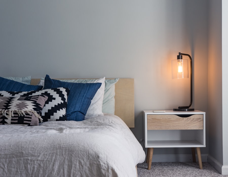 Detalle de dormitorio del ático en Ruzafa